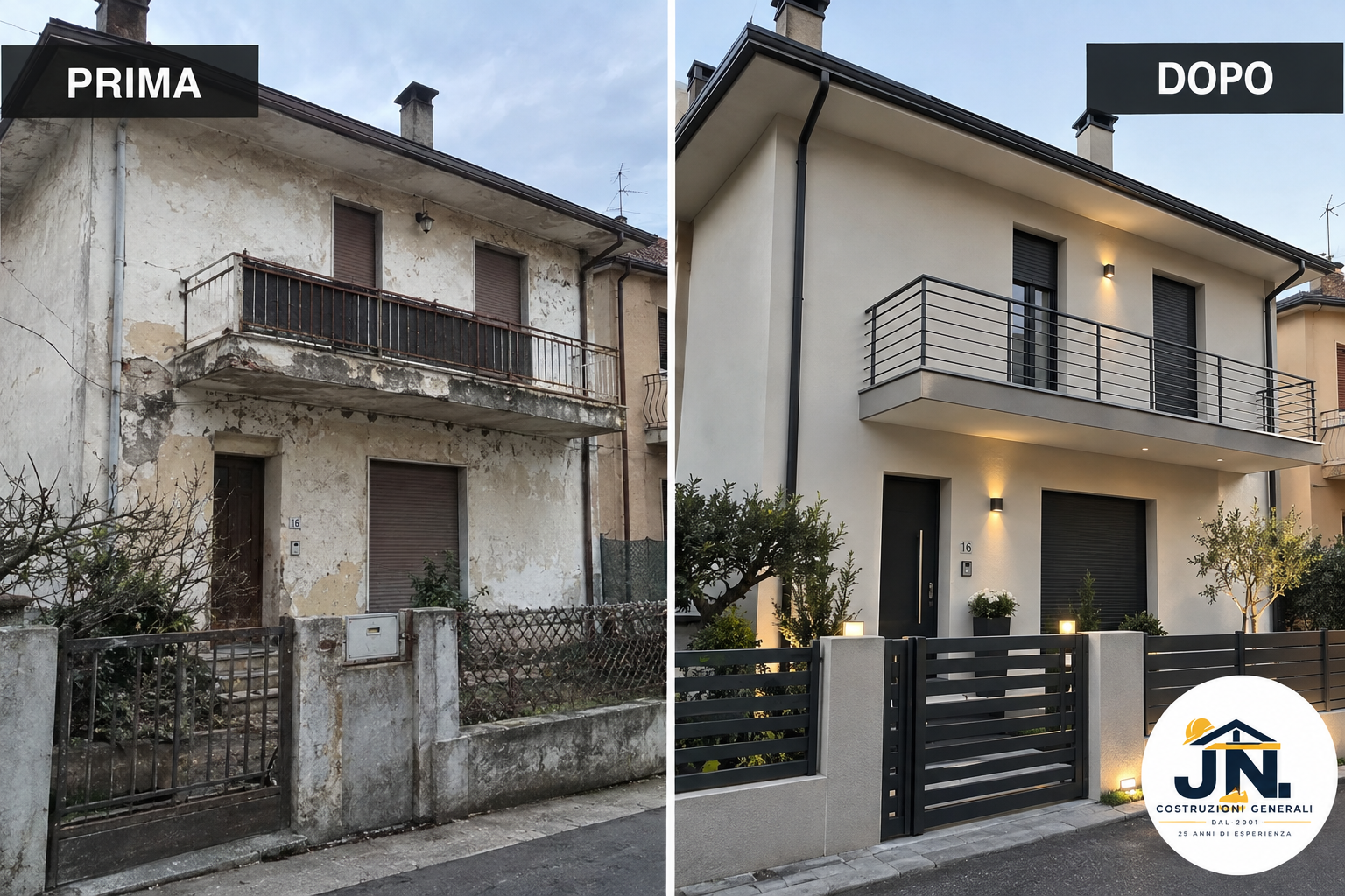 Ristrutturazione prima e dopo